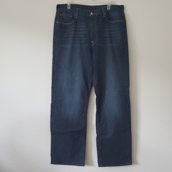Lucky Brand Dungaree Classic Fit Straight Leg jeans Size 36 - Picture 1 of 11